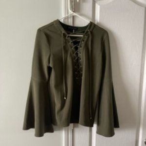 Green Long Sleeve Top
